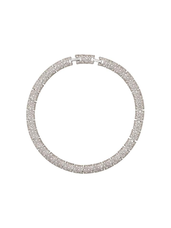 Susan Caplan Vintage 1980s Vintage D'orlan Necklace - Silver