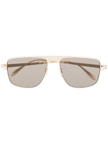 Alexander Mcqueen Eyewea Square Shaped Sunglasses - Gold
