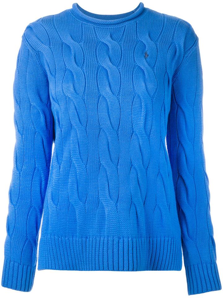 Polo Ralph Lauren Knitted Sweater, Women's, Size: Medium, Blue, Cotton