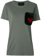 Mr & Mrs Italy - Patch Pocket T-shirt - Women - Cotton/rabbit Fur - S, Green, Cotton/rabbit Fur