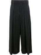 Homme Plissé Issey Miyake Wide-legged Pleated Trousers, Men's, Size: 1, Black, Polyester