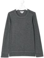 Burberry Kids Check Elbow Patch Jumper - Grey