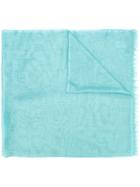Faliero Sarti Woven Scarf, Women's, Turquoise, Silk/modal