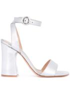 Gianvito Rossi Block-heel Sandals - Metallic