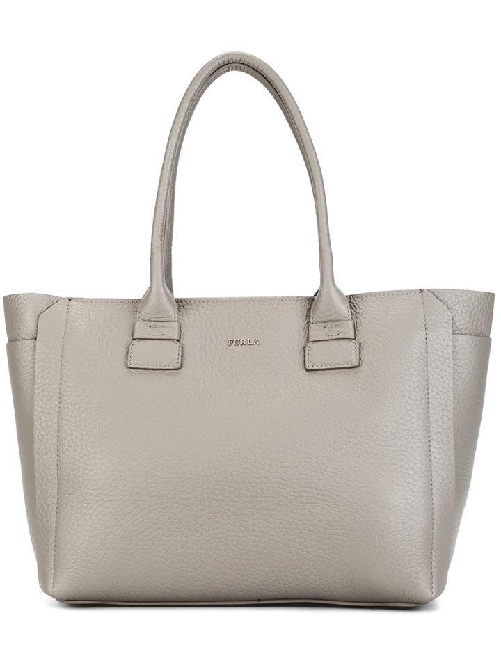 Furla - Double Handles Tote - Women - Leather - One Size, Women's, Grey, Leather