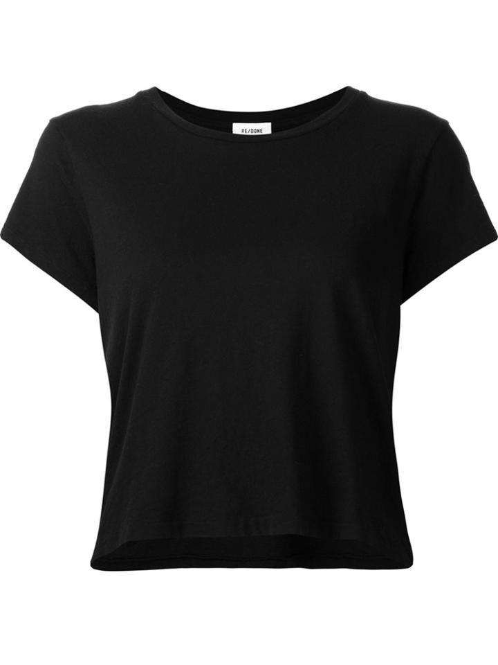 Re/done Plain T-shirt - Black