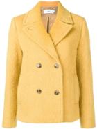 Closed Fuzzy Peacoat - Yellow