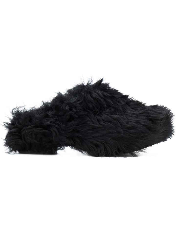 Tomas Maier Mongolian Clog - Black