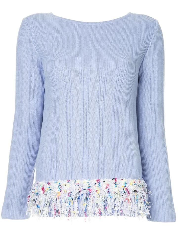 Coohem Tweed Trim Jumper - Purple