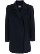 Theory Concealed Front Coat - Blue