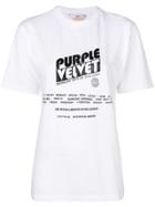 Eytys Purple Velvet T-shirt - White