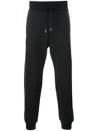 Moncler Gamme Bleu Diagonal Band Jogging Pants - Black