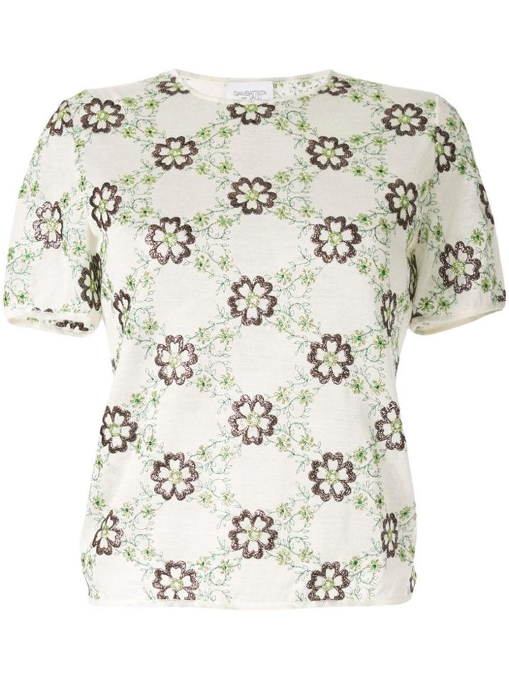 Giambattista Valli Floral Short-sleeve Top - Multicolour