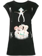 Misbhv Printed Fromt Tank Top - Black