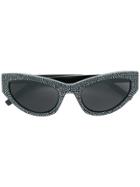 Saint Laurent Eyewear 215 Grace Embellished Cat-eye Sunglasses - Black