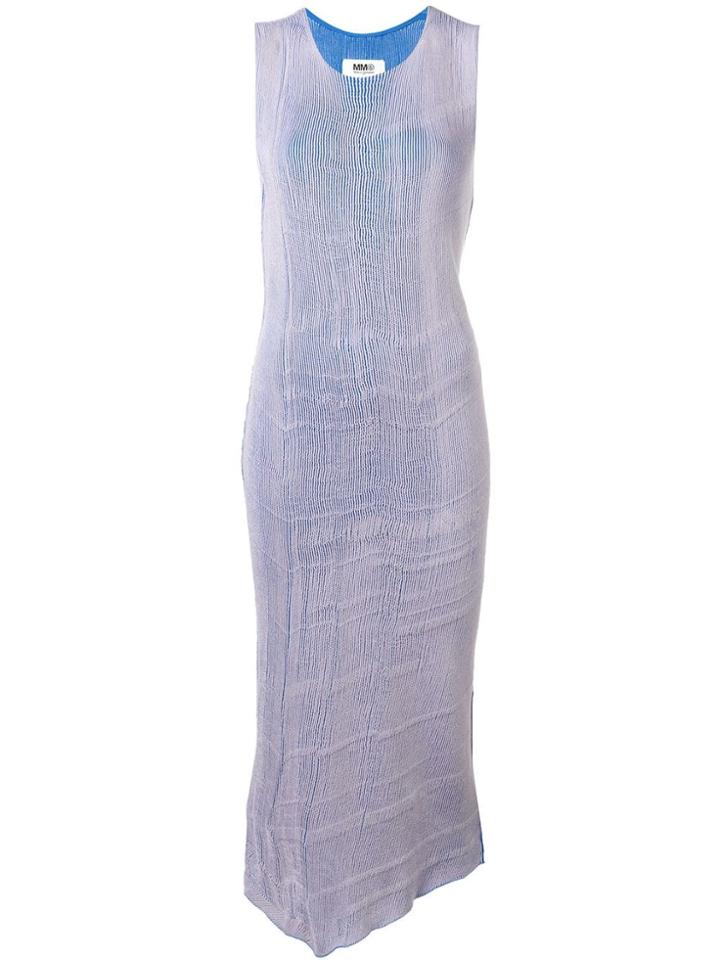 Mm6 Maison Margiela Loose Midi Dress - Blue