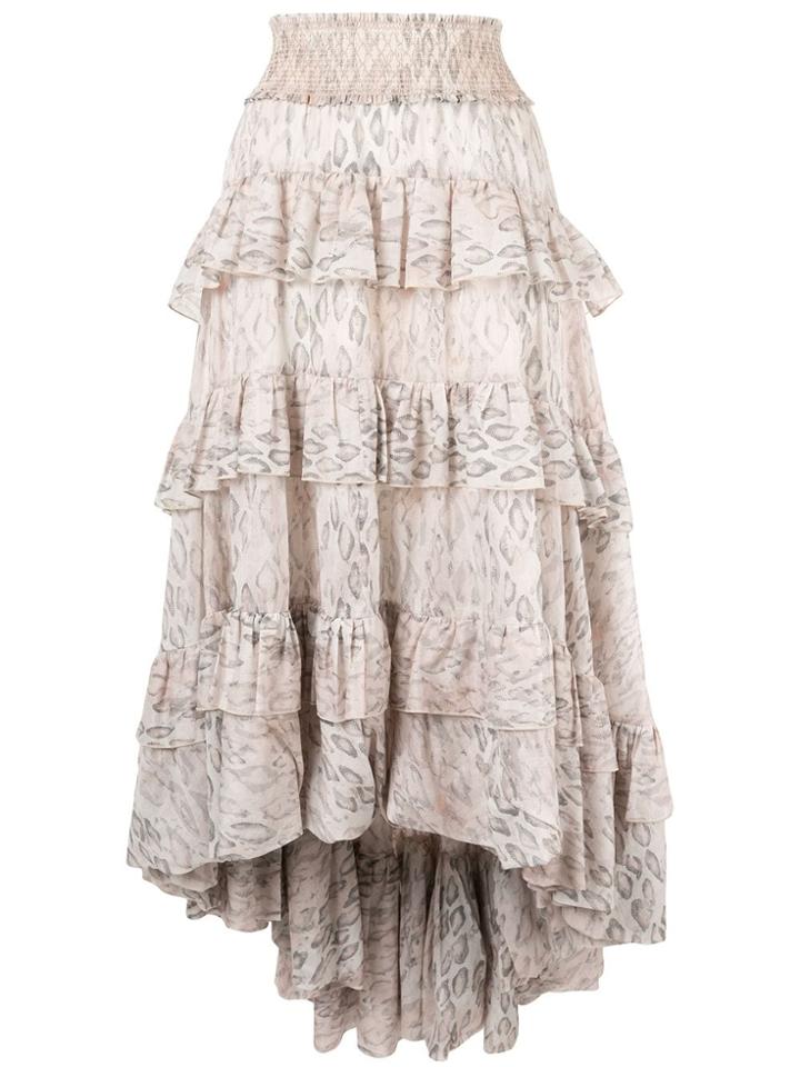 Aje Sorocco Tiered Maxi Skirt - Pink