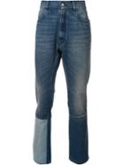 Maison Margiela Patch Work Slim-fit Jeans, Men's, Size: 33, Blue, Cotton