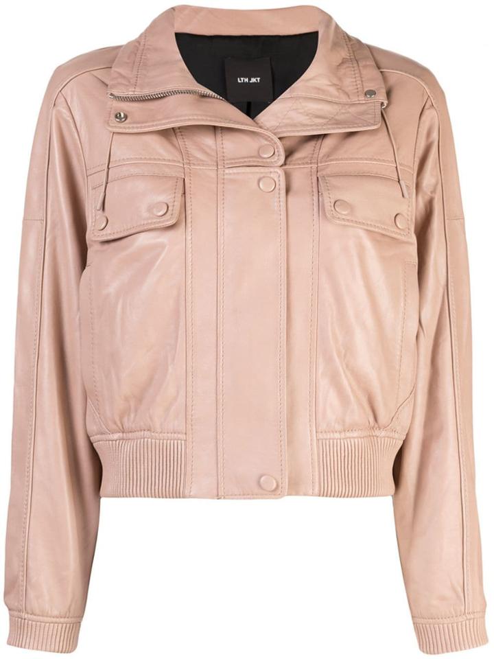 Lth Jkt Xin Leather-look Jacket - Neutrals