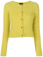 Roberto Collina Round Neck Cropped Cardigan - Yellow & Orange