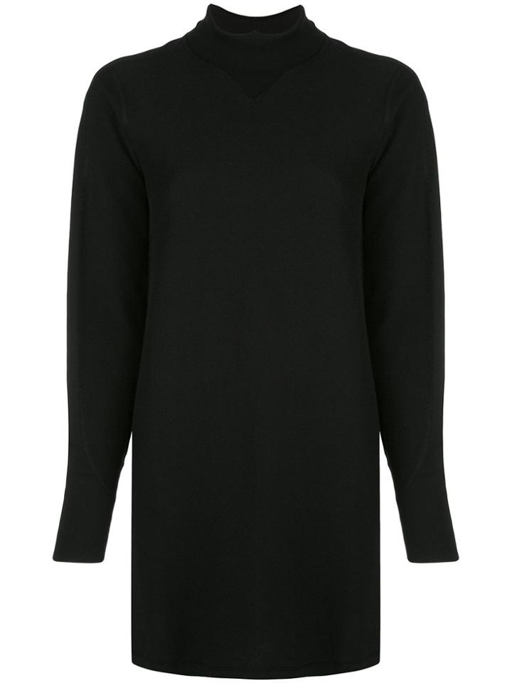 Rag & Bone Turtle Neck Jersey Short Dress - Black
