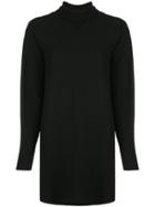 Rag & Bone Turtle Neck Jersey Short Dress - Black