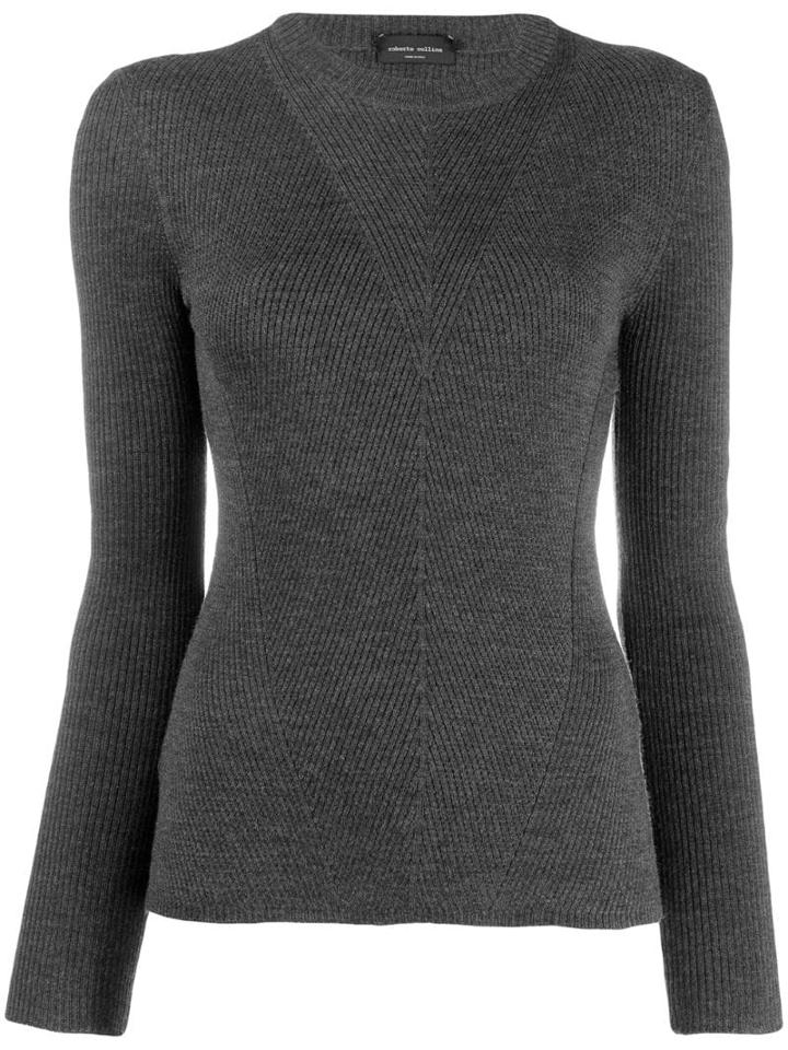 Roberto Collina Ribbed Sweatshirt - Grey
