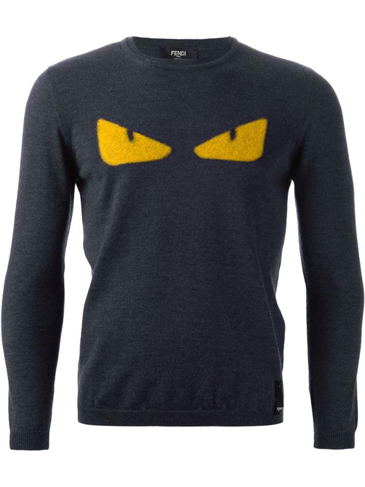 Fendi 'bag Bugs' Sweater - Grey