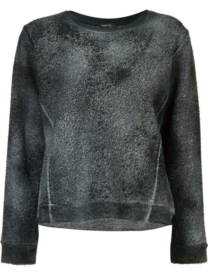 Avant Toi - Faded Effect Jumper - Women - Cotton/linen/flax/polyamide - M, Grey, Cotton/linen/flax/polyamide