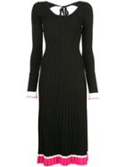 Prabal Gurung Knitted Scoop Back Dress - Black