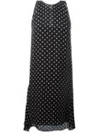 Theory Polka Dot Asymmetric Hem Dress