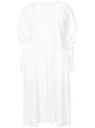 Paskal Long-sleeved Darted Dress - White