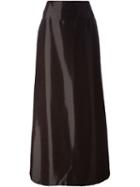 Jean Louis Scherrer Vintage High-shine Long Skirt