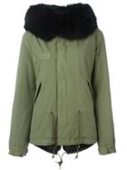 Mr & Mrs Italy Rabbit And Raccoon Fur Lined Jacket - Green