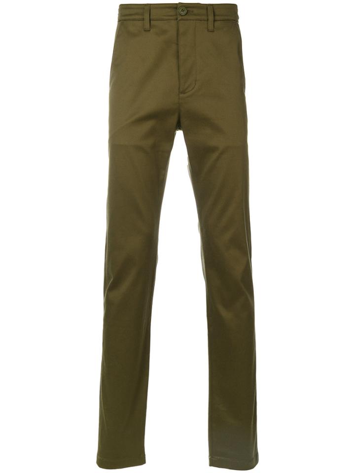 Saint Laurent Fitted Trousers - Green