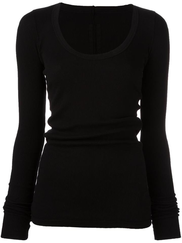 Rick Owens Drkshdw Scoop Neck T-shirt
