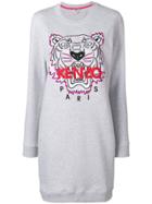 Kenzo Tiger Sweatshirt Dress - Grey