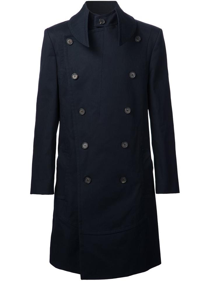 Vivienne Westwood Man Thick Cotton Coat, Men's, Size: 48, Blue, Cotton