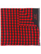 Mp Massimo Piombo Printed Silk Scarf, Men's, Black, Silk