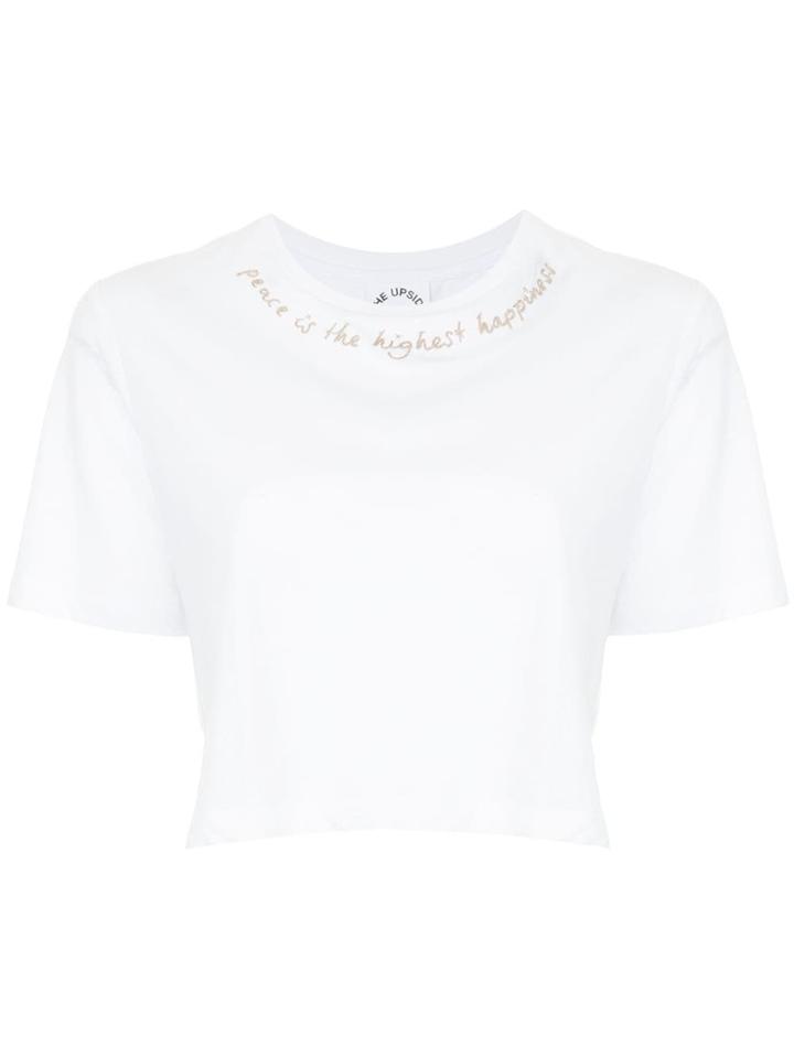 The Upside Cropped T-shirt - White