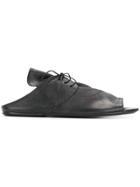 Marsèll Lace-up Mules - Black