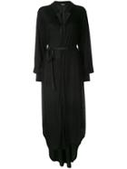 Ann Demeulemeester Tie-fastening Shirt Dress - Black