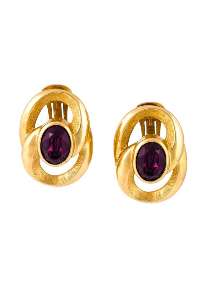 Christian Dior Vintage Gemstone Earings