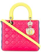 Christian Dior Vintage Lady Dior 2way Hand Bag - Pink & Purple