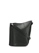 Lanvin Monogram Logo Bucket Bag - Black