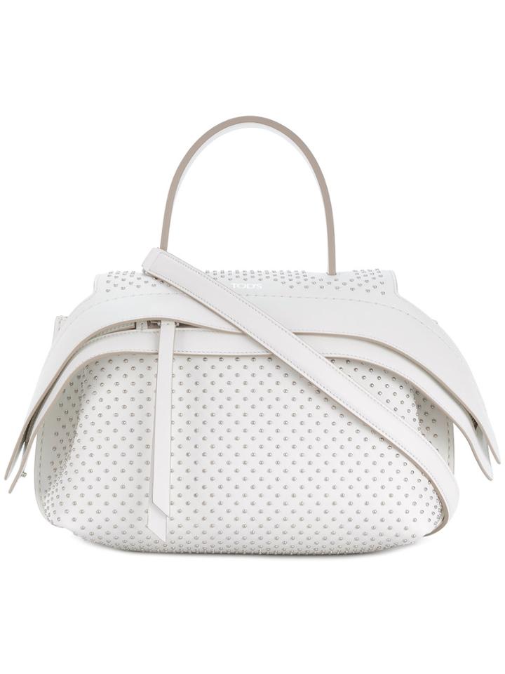 Tod's Wave Medium Tote - White