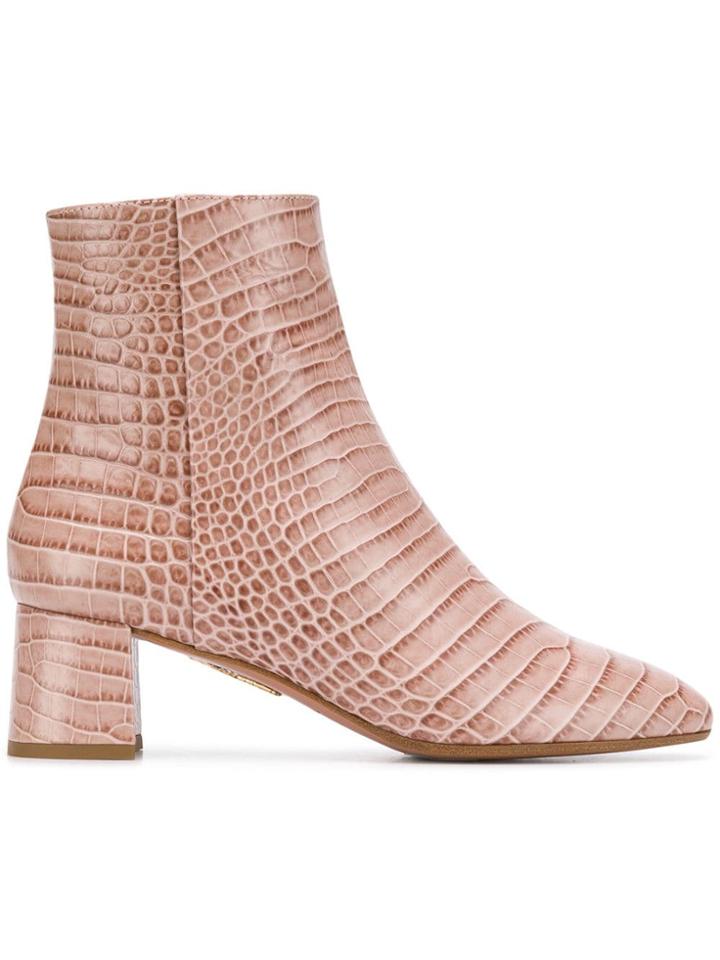 Aquazzura Grenelle Bootie 50 - Pink