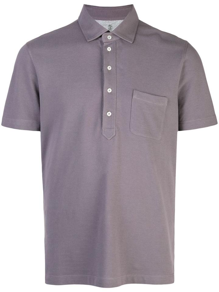 Brunello Cucinelli Chest Pocket Polo Shirt - Purple