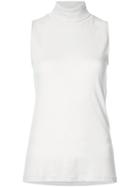 Raquel Allegra Sleeveless Turtleneck Top - Nude & Neutrals