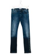 John Galliano Kids - Light-wash Jeans - Kids - Cotton/polyester/spandex/elastane - 14 Yrs, Boy's, Blue